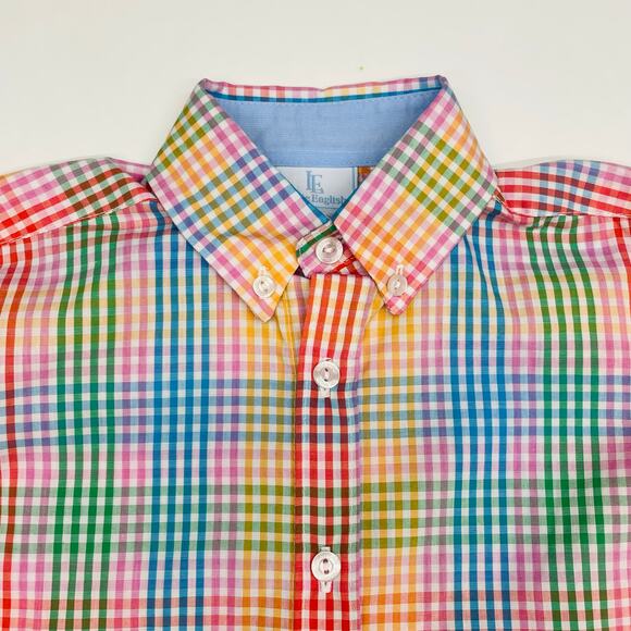 NWT Little English Size 12 Button Down Shirt in Preppy Check - Picture 2 of 6